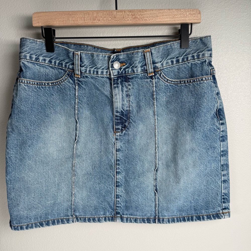 GAP‎ Y2K Blue Denim Jean Skirt Size 12
